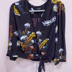 Madewell Cropped Blouse (XL)